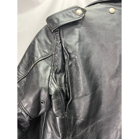Vintage 70’s Cycle Champ Harley Davidson AMF Leather Jacket, Size 38R - Picture 14 of 14